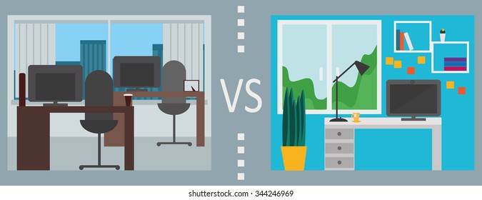 work in office vs work at home