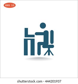 Work on the Internet icon