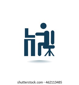  Work on the Internet Vector.