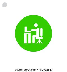  Work on the Internet Vector.