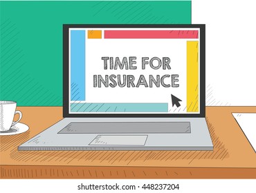 Work on the laptop screen