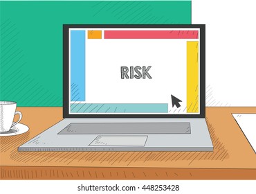 Work on the laptop screen