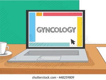 Work on the laptop screen