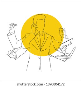 Arbeiten zum Thema Business, Business Projekt, Arbeit im Büro.
