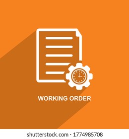 Work Order Icons, Business Icon Vector