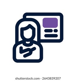 work orientation duotone icon. Sleek and modern vector icon for websites, mobile apps, marketing materials, and corporate design. Fully scalable and ready to use.