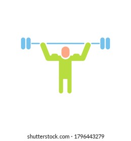 work out vector icon logo design