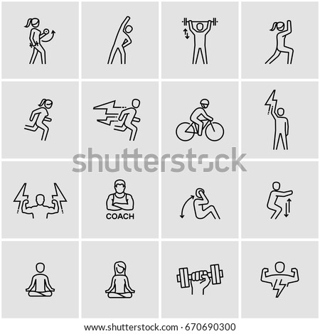 Image, Stock Photo Personal training session at a gym