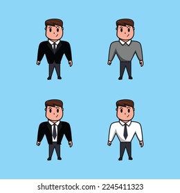 work outfit cartoon vector illustration