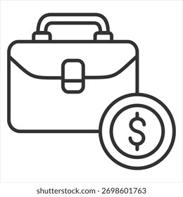 Work Outline Icon Vector Illustration