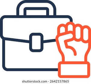 Work Passion Icon Color Line Vector Illustration
