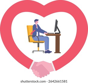 paixão do trabalho para motivar e inspirar os funcionários a alcançar o sucesso na carreira,

