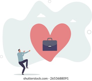 Work passion to motivate and inspire employee to achieve career success,human life.