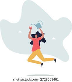 Paixão de trabalho, motivação para o sucesso e ganhar a competição de negócios, vida e emprego de pessoas.