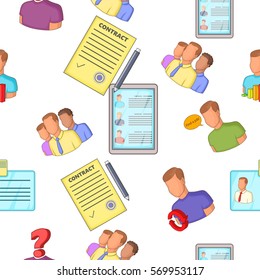 Work pattern. Cartoon illustration of work vector pattern for web