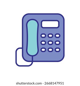Work Phone icon vector stock illustration