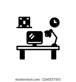 Work Place icon in vector. Logotype