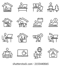 Work Place icons set . Work Place pack symbol vector elements for infographic web