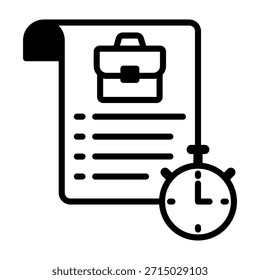 Icono de Plan de trabajo Estilo mixto Ilustración vectorial