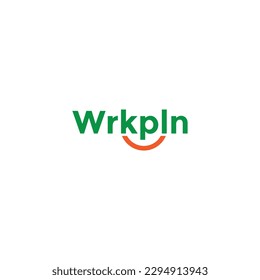 Concepto del logotipo del plan de trabajo con icono de sonrisa. Logo para empresas y negocios