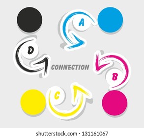 Work process management business strategy concept diagram
