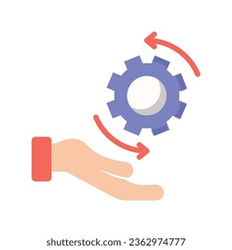 Work process vector icon which can easily modify or edit

