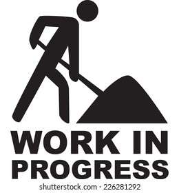 Work Progress Stock Vector (Royalty Free) 226281292 | Shutterstock