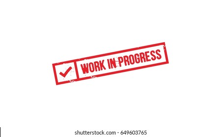 Work Progress Stamp Images Stock Photos Vectors Shutterstock