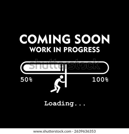 Work In Progress, coming soon, icon and logo