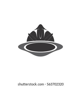 work protection helmet logo vector