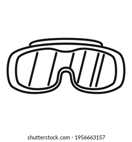 Work protective glasses icon. Outline Work protective glasses vector icon for web design isolated on white background