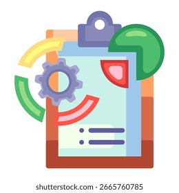 Elemento De Ícone Do Relatório De Trabalho Para Design