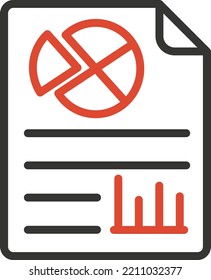 Work Report Vector icon which is suitable for commercial work and easily modify or edit it

