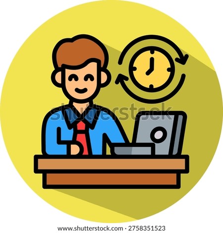 Work Restoration Icon isometric Vector Illustration