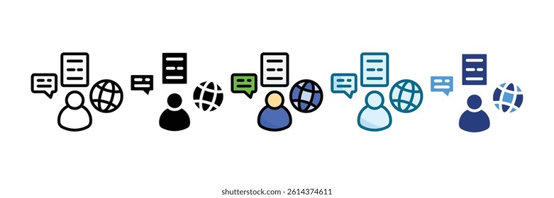 Work Routine Icon Set Multiple Style Collection