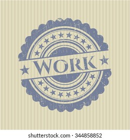 Arbeitsgummistempel