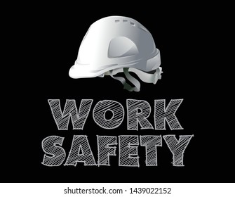 work safety, construction concept, vector design