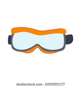 work safety goggles cartoon. goggle glass, protect protection, industrial transparent work safety goggles sign. isolated symbol vector illustration