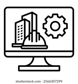 Work Safety Icon Element For Design