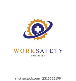 Work Safety Icon Logo Design Template