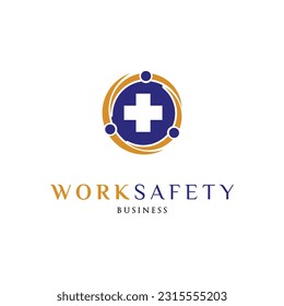 Work Safety Icon Logo Design Template