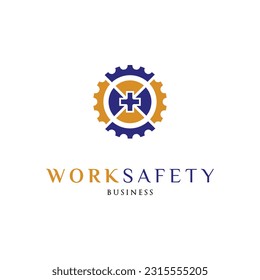 Work Safety Icon Logo Design Template