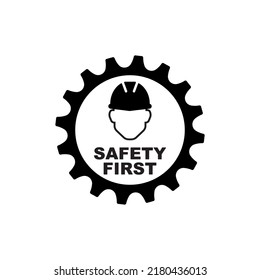 Work Safety Icon On White Background
