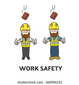 Work safety illustration