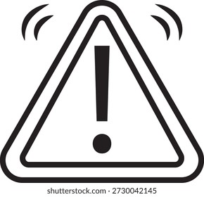 Icono de línea de seguridad en el trabajo. Icono de línea de peligros. 