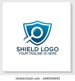 work safety logo template design vector, security logo design inspiration