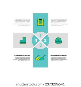 signo de seguridad laboral en fondo blanco, diseño vectorial