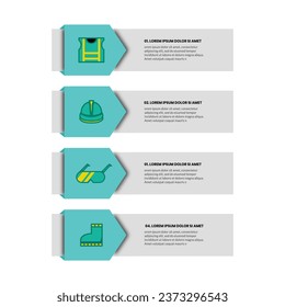 signo de seguridad laboral en fondo blanco, diseño vectorial