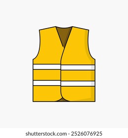 Work safety vest vector illustration