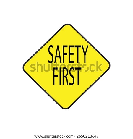Work safety warning signs vector illustration providing information, warnings or instructions regarding occupational safety and health in a workplace
